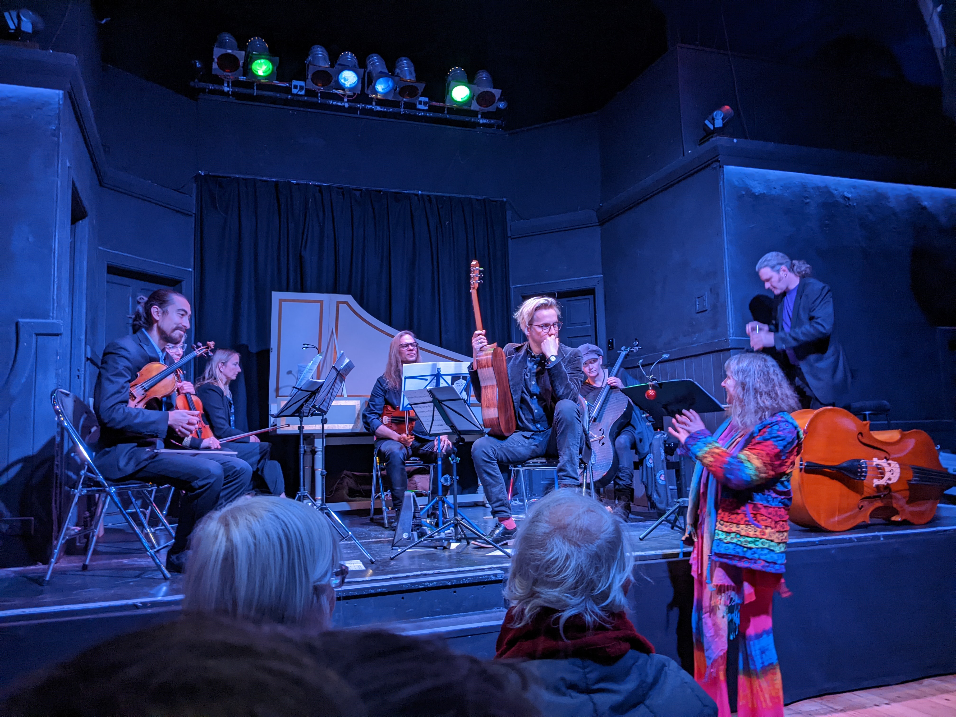 Fiona with the Dave Ayre Baroque Band
